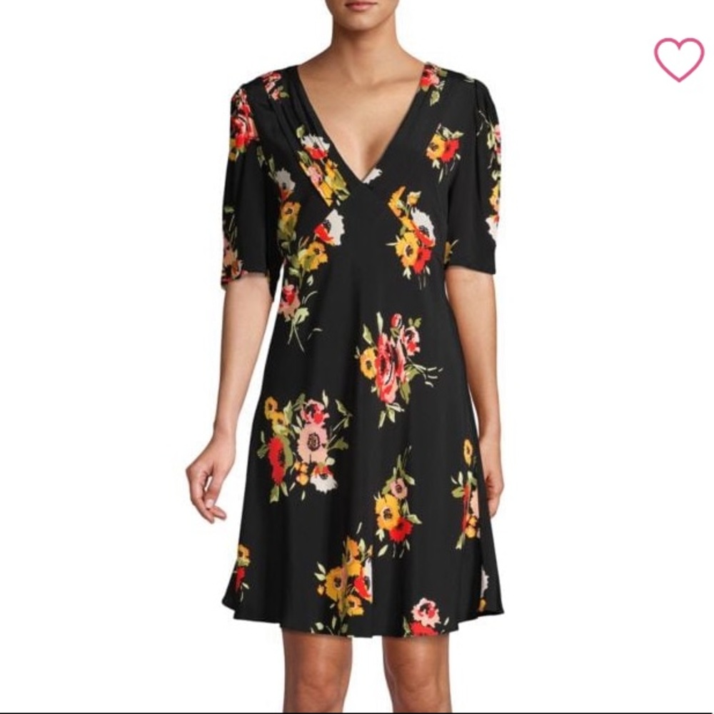 Free People Neon Garden Mini Dress